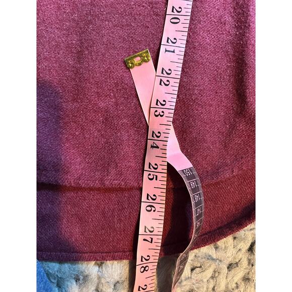 Madewell long sleeve button up maroon size large - Picture 3 of 5